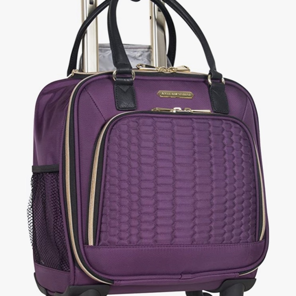 Like new Aimee kestenberg Florence 16” Twill 4-Wheel Underseat carry on - Picture 4 of 16